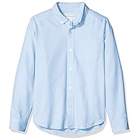 Amazon Essentials Boys' Uniform Classic Fit Long-Sleeve Woven Oxford Shirt