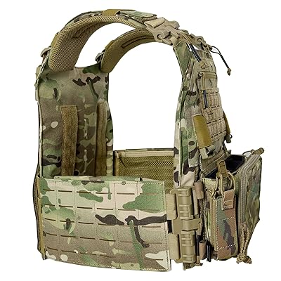 Matrix Special Force Cross Draw Tactical Vest w/ Built In Holster & Mag  Pouches - Woodland - Hero Outdoors