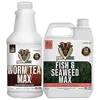 PetraTools Worm Tea for Gardening Soil (32 Oz) Liquid Fish & Seaweed Fertilizer (32 Oz)