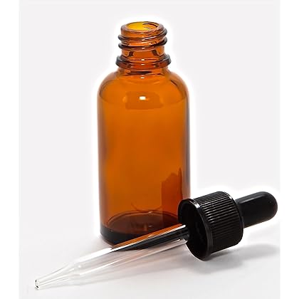 Vivaplex 12, Amber, 1 oz Glass Bottles, with Glass Eye Droppers