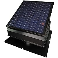 40 Watt/ 38V Roof Mount Solar Attic Fan with 110V Smart Adapter