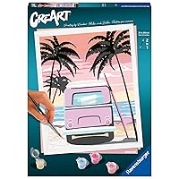 Ravensburger Beach Life Paint by Numbers Kit for Adults - 20131 - Painting Arts and Crafts for Ages 12 and Up