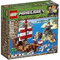 LEGO Minecraft The Pirate Ship Adventure 21152 Building Kit (386 Pieces)