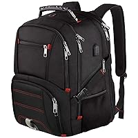 Travel Laptop Backpack, Extra Large Backpack for Men Women with USB Charging Port, TSA Friendly Heavy Duty Big Business Computer Bag Tech Backpacks Bag Fit 17 Inch Laptops, RFID Backbag
