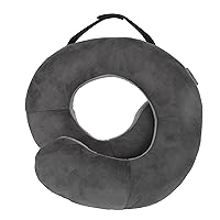 Travelon Deluxe Wrap N' Rest Pillow, Dark Gray/Light Gray, One Size