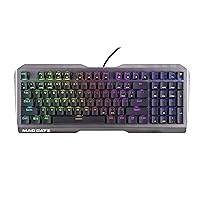 Mad Catz S.T.R.I.K.E. 13 Compact Premium Mechanical Wired Gaming Keyboard with Aluminum Frame Cherry MX RED switches and RGB Lighting