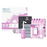 Labor, Delivery, & Postpartum Kit, Baby Shower Gifts, Socks, Peri Bottle, Nursing Gown, Disposable Underwear, Ice Maxi Pads, Pad Liners, Perineal Foam, Toiletry Bag (15pc Gift Set)