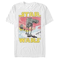 STAR WARS Men's at-at Retro Sky T-Shirt