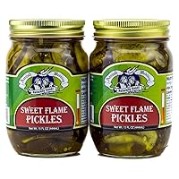 Amish Wedding Sweet Flame Spicy Pickle Chips 15oz (Pack of 2)