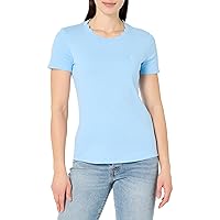 Nautica Women's Solid Short Sleeve Crew Neckline T-Shirt