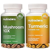 Mushroom 10x & Turmeric Wellness Harmony: Unleash Nature's Power for Immune Support and Heart Health