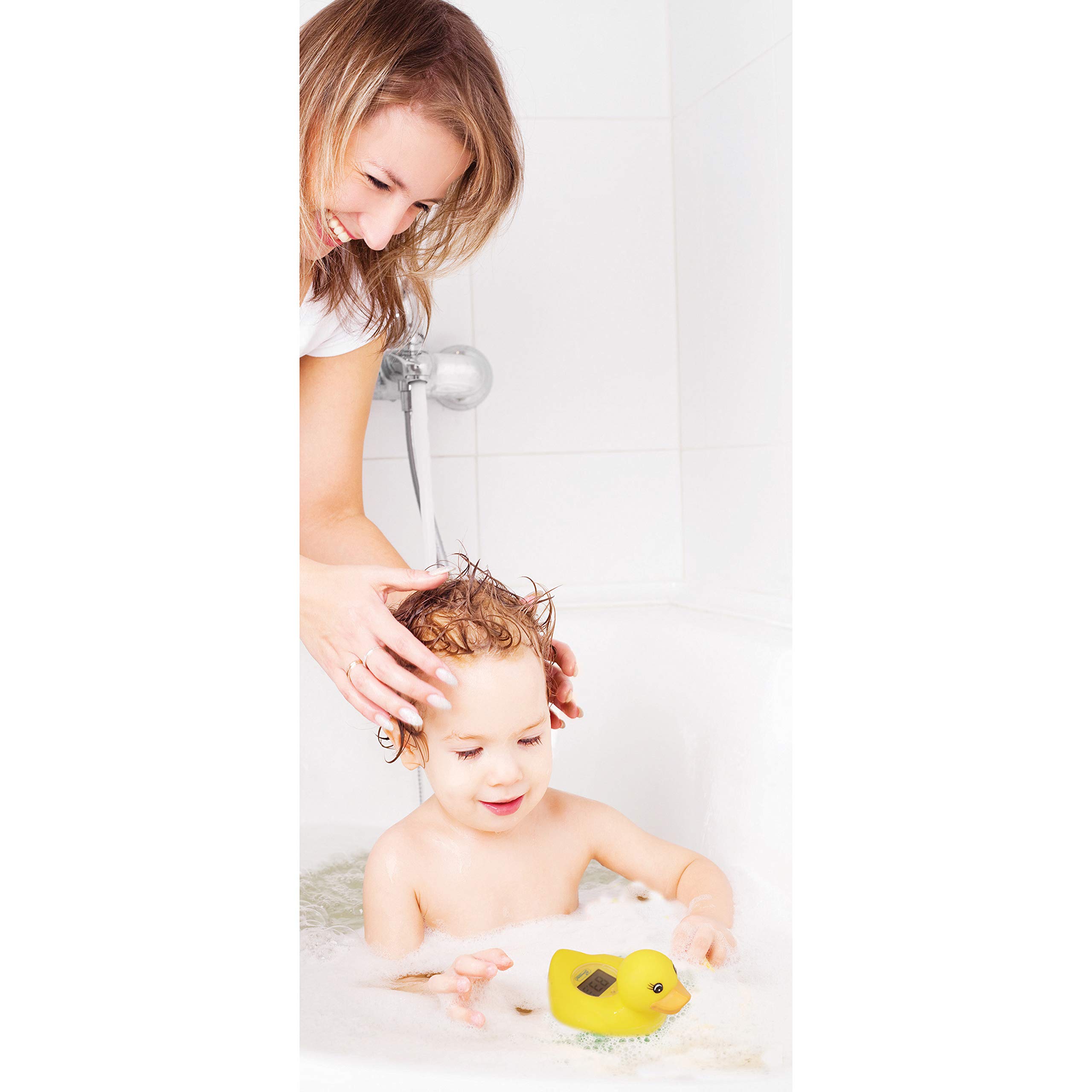 Dreambaby Baby Bath & Room Thermometer - Floating Toy Temperature Safety Monitor - Yellow Duck