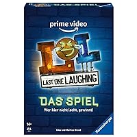 Ravensburger 27524 - Last One Laughing - The Party Game for the Show, LOL Game for 3-8 Players from 14 Years, Over 350 Tasks for the Non-Laughing Challenge, the Funny Card Game for LOL Season 1 2 3 4