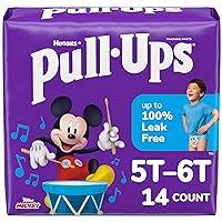 Pull-Ups Boys' Potty Training Pants, Size 5T-6T Training Underwear (46+ lbs), 14 Count