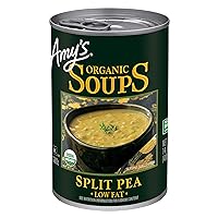 Amy's Soup, Vegan Split Pea Soup, Gluten Free, Made With Organic Vegetables, Canned Soup, 14.1 Oz