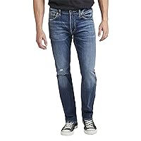 Silver Jeans Co. Men's Allan Slim Fit Straight Leg Jeans-Legacy