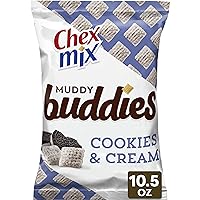 Chex Mix Muddy Buddies, Cookies and Cream Snack Mix, 10.5 oz