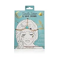 NPW Metallic Temporary Tattoos and Hair Crown