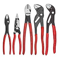 KNIPEX Tools 9K 00 80 150 US 5 Pc Core Pliers Set in Tool Roll