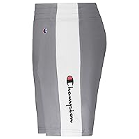 Champion Boys Heritage Script Mesh Short (Large, Concrete/White Script)