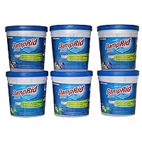 DampRid Refillable Absorber Variety Pack, 10.5 oz. Cups, 6 Pack, 3 Fresh Scent, 3 Lavender Vanilla, Traps Moisture for Fresher, Cleaner Air