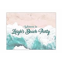 Welcome to Beach Party, Personalized Name, Guestbook Sign, Wedding Party Signature Poster, Personalized Guestbook Alternative (12x16 inches)