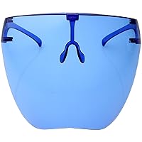 zeroUV - Protective Face Shield Full Cover Visor Glasses/Sunglasses (Anti-Fog/Blue Light Filter) (Blue)