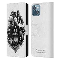 Head Case Designs Officially Licensed Assassin's Creed Ink Blot Legacy Character Artwork Leather Book Wallet Case Cover Compatible with Apple iPhone 13