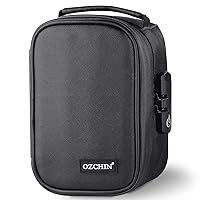 OZCHIN Storage Bag with Combination Lock Lunch Bag File Organizer Case Container; Medicine Lock Bag Travel Storage Case