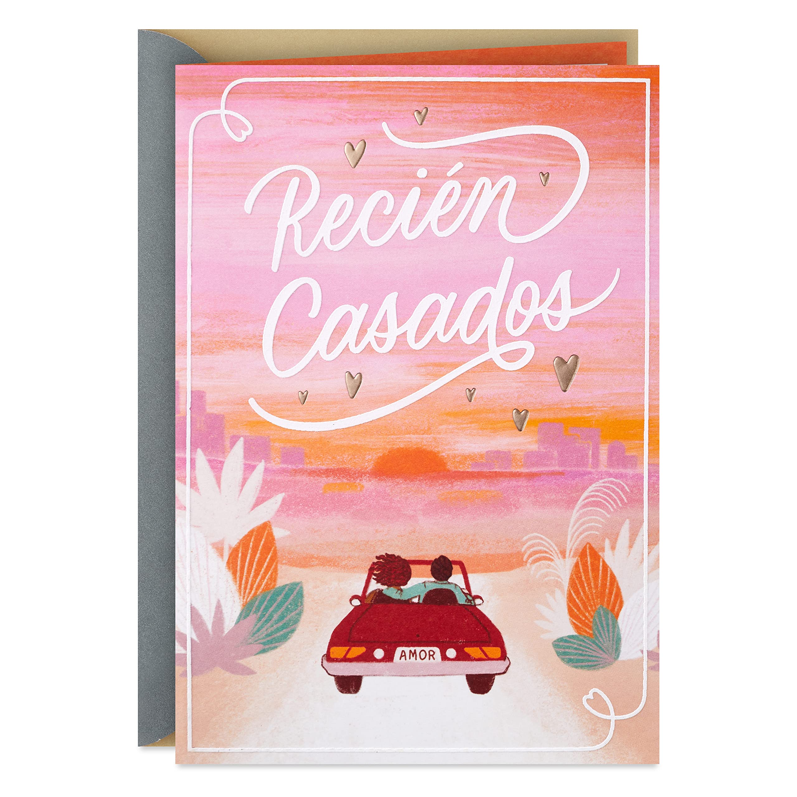 Hallmark Vida Spanish Wedding Card, Tarjeta de Boda (Recién Casados)