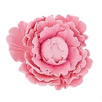 Global Sugar Art Premium Peony Sugar Cake Flowers, Pink, 1 Count by Chef Alan Tetreault