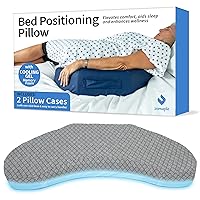 Bedsore Positioning Pillow for Bedsore Prevention and Faster Recovery - Heat Regulating Bed Sore Cushion for Butt Lifting and Easy Positioning - 2X Non-Skid Removable Covers