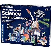 The Thames & Kosmos Science Advent Calendar | 24 STEM Experiments in Chemistry, Biology & Physics | Great for Winter Holiday Celebrations | Conduct Daily Experiments | Fun, Wholesome Family Tradition