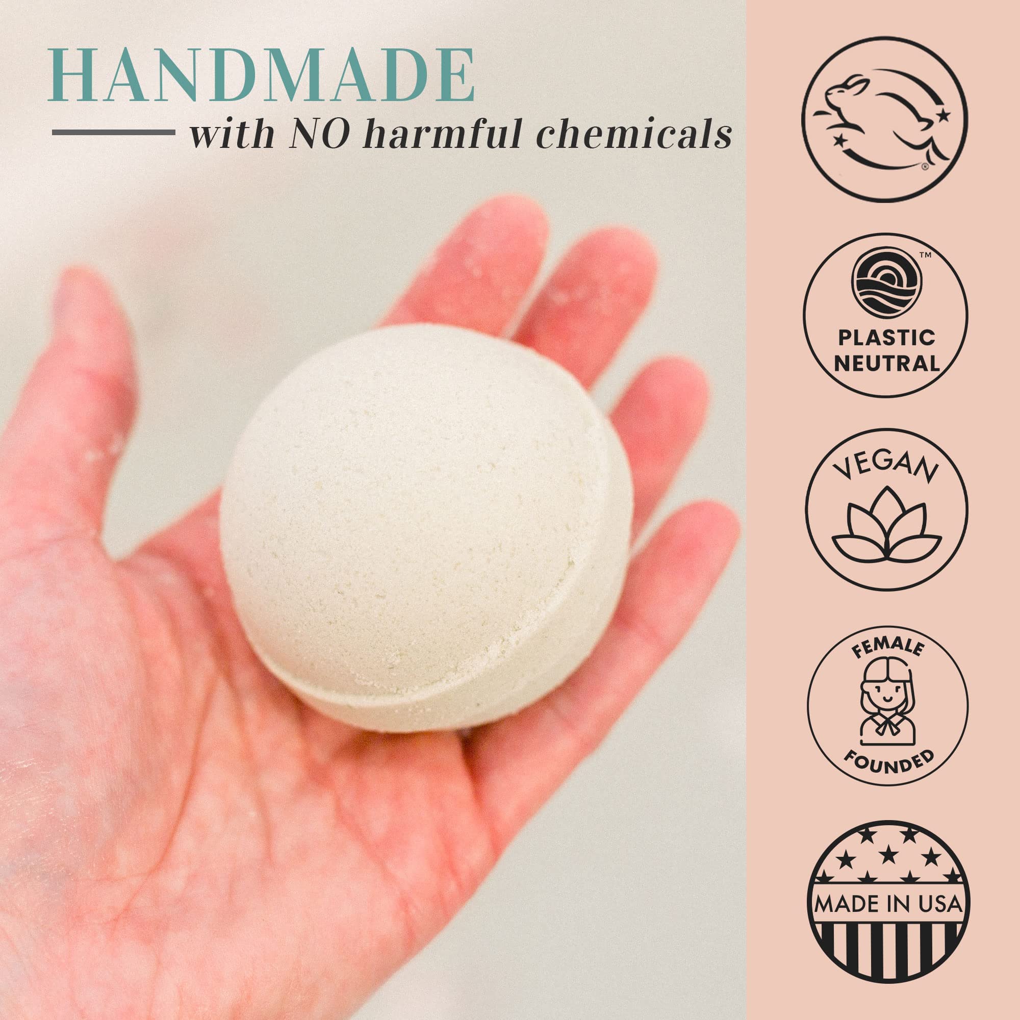 Bath Bombs - 6 Pack USA Made XL Bathbombs, Epsom Salt Bath Bombs For Women Relaxing, Aromatherapy Bath Bomb Gift Sets, Kids Bath Bombs, Safe Bath Bombs for Kids, Christmas Gift Idea & Stocking Stuffer