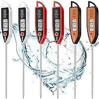 Digital Thermometer Food Meat Thermometer Candy Thermometer Water Thermometer Immediate Read Thermometer for Kitchen Cooking(6 Pcs)