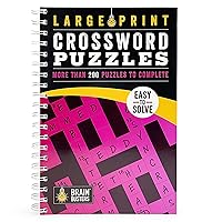 Large Print Crossword Puzzles Volume 2: 200+ Puzzles for Adults - Includes Spiral Bound / Lay Flat Design and Large to Extra-Large Font for Easy Reading (Brain Busters) Large Print Crossword Puzzles Volume 2: 200+ Puzzles for Adults - Includes Spiral Bound / Lay Flat Design and Large to Extra-Large Font for Easy Reading (Brain Busters) Spiral-bound