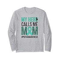 Proud POTS Warrior Mom POTS Awareness Day POTS Fighter Mom Long Sleeve T-Shirt
