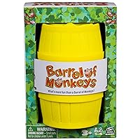 Barrel of Monkeys Retro Linking Family Game | Preschool Games | Classic Games | Games for Family Game Night, for Ages 3+