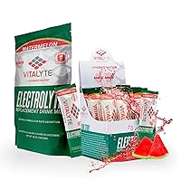 Vitalyte Electrolyte Powder Drink Mix Bundle, 1 Standup Pouch + 25 Count Packet, Gluten Free Post Workout Powder Drink Mix, Watermelon Flavor