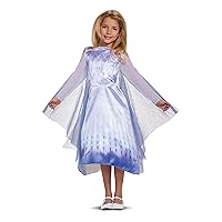 Disney Frozen 2 Elsa Costume for Girls, Classic Dress and Cape Outfit,