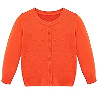 Lilax Girls Cardigan Long Sleeve Soft Knit Sweater