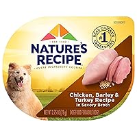 Nature's Recipe Wet Dog Food, Chicken & Turkey in Broth Recipe, 2.75 Ounce Cup (Pack of 12)