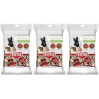 Kaytee 6 Pack of Small Pet Treat Sticks with Superfoods, 2.75 Ounces Each, Strawberry and Flax Seed Flavor for Guinea Pigs, Adult Pet Rabbits, Hamsters and Other Small Animals