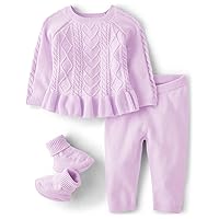 Gymboree baby-girls Sweater Long Sleeve Top Pants and Socks 3-piece Set