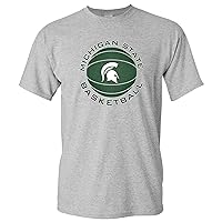 NCAA Basketball Circle Logo, Team Color T Shirt, College, University