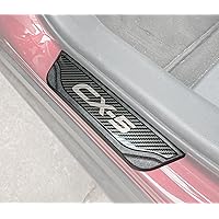 GZBFTDH Car Door Sill Protector Guard, for Mazda CX5 2013-2024 Auto Accessories Parts, Kick Plates Scuff Plate Cover