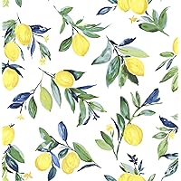 NuWallpaper NUS3161 Lemon Drop Peel & Stick Wallpaper, Yellow