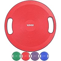 RDX Wobble Balance Board with Grip Handles, 40cm Grooved Anti Slip Round Surface, 360 Rotation, 15 degree tilt, Physio Rehabilitation Therapy Posture Stability, Yoga Home Gym Exercise Fitness Training