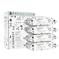 The Honest Company Clean Conscious Unscented Wipes | Over 99% Water, Compostable, Plant-Based, Baby Wipes | Hypoallergenic for Sensitive Skin, EWG Verified | Pattern Play, 288 Count