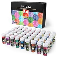  Arteza Chunky Glitter Set, 6 x 2-oz Bottles, Jewel